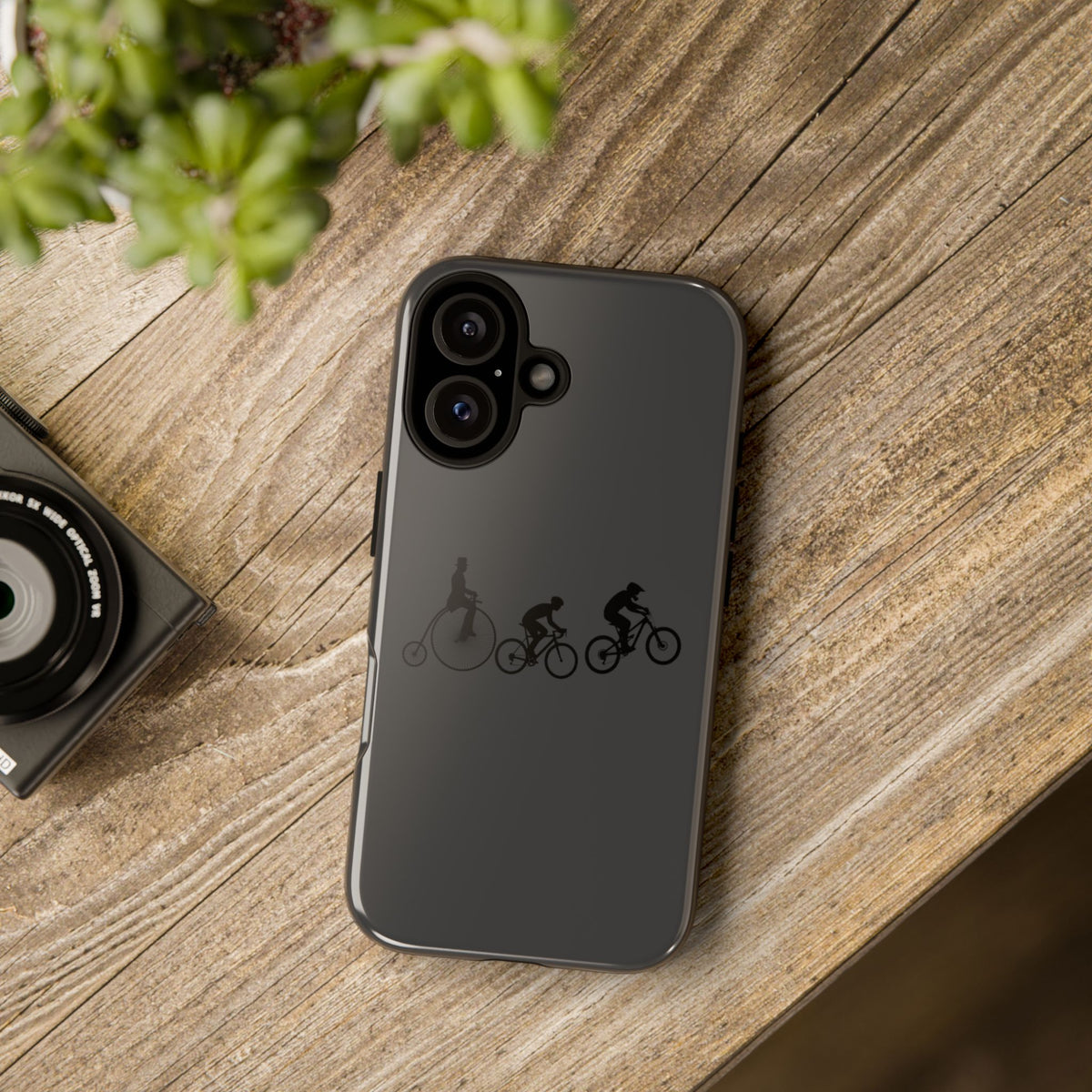 Cycling Evolution Phone Case — Retro Penny-Farthing to Mountain Bike Tough Case