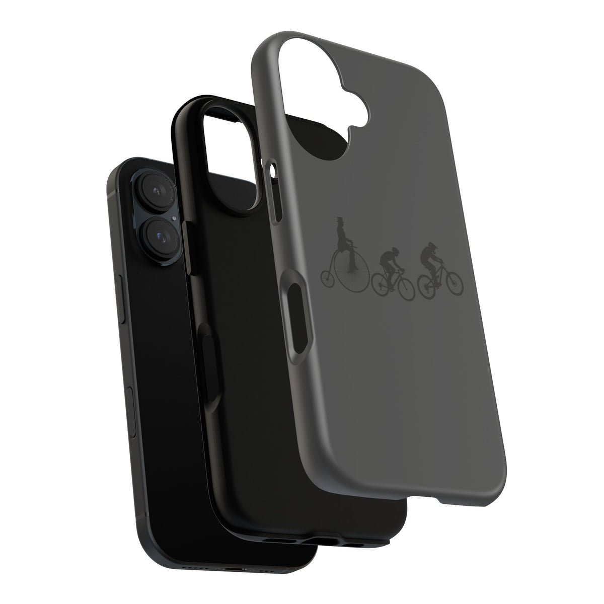 Cycling Evolution Phone Case — Retro Penny-Farthing to Mountain Bike Tough Case