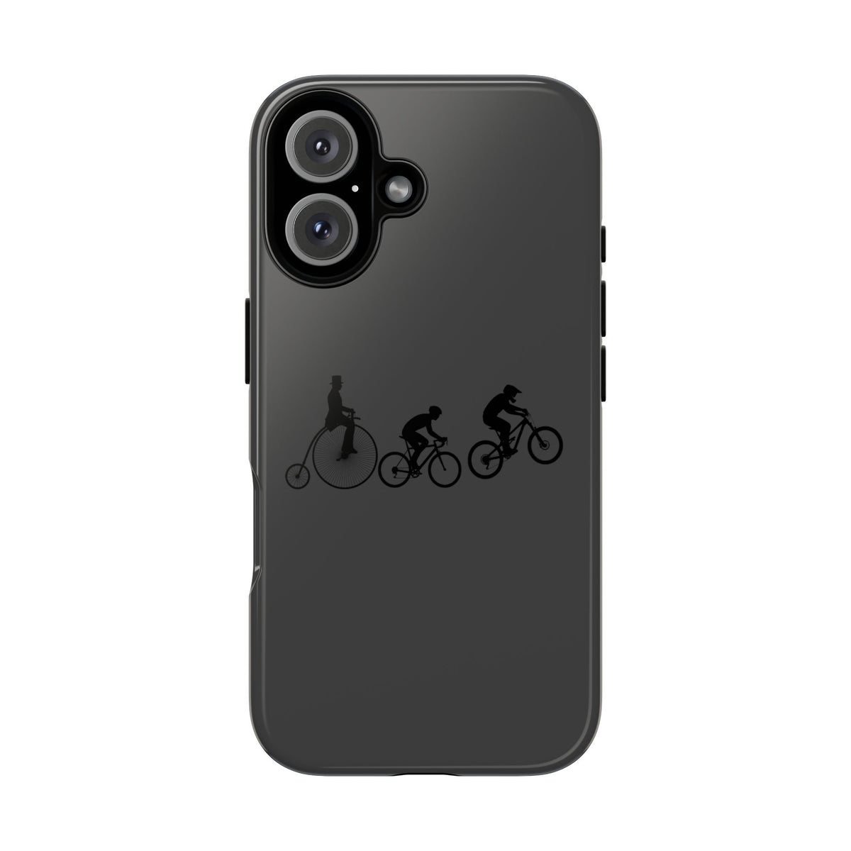 Cycling Evolution Phone Case — Retro Penny-Farthing to Mountain Bike Tough Case