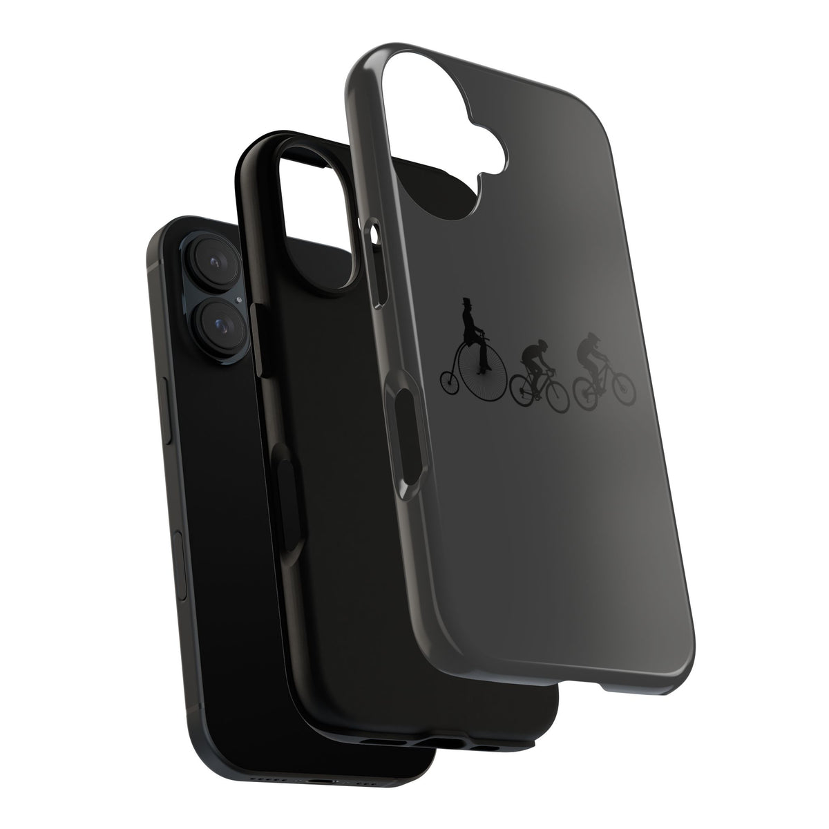 Cycling Evolution Phone Case — Retro Penny-Farthing to Mountain Bike Tough Case