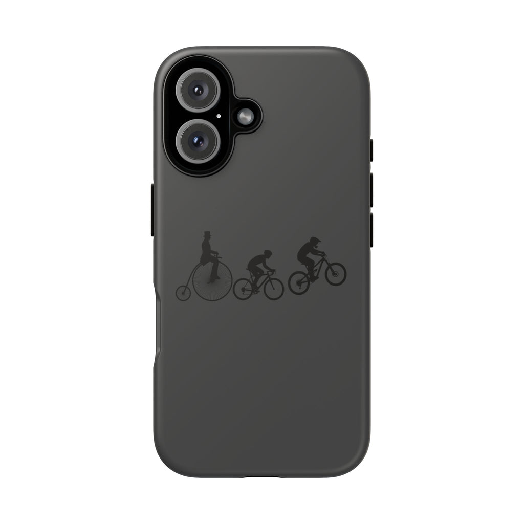 Cycling Evolution Phone Case — Retro Penny-Farthing to Mountain Bike Tough Case