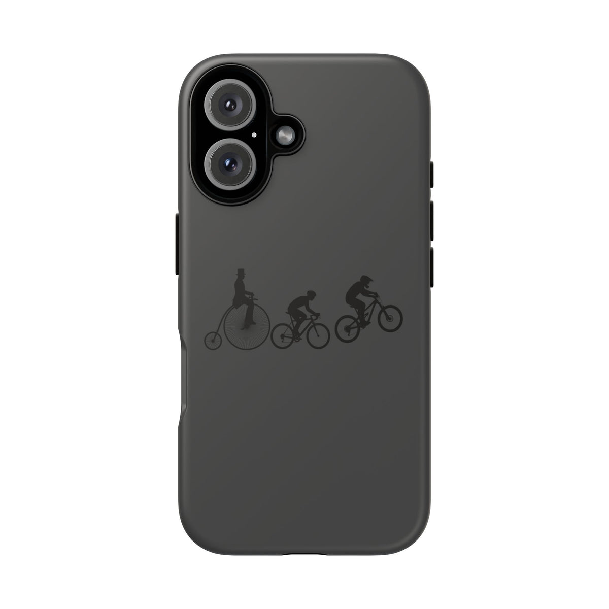 Cycling Evolution Phone Case — Retro Penny-Farthing to Mountain Bike Tough Case