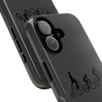 Cycling Evolution Phone Case — Retro Penny-Farthing to Mountain Bike Tough Case