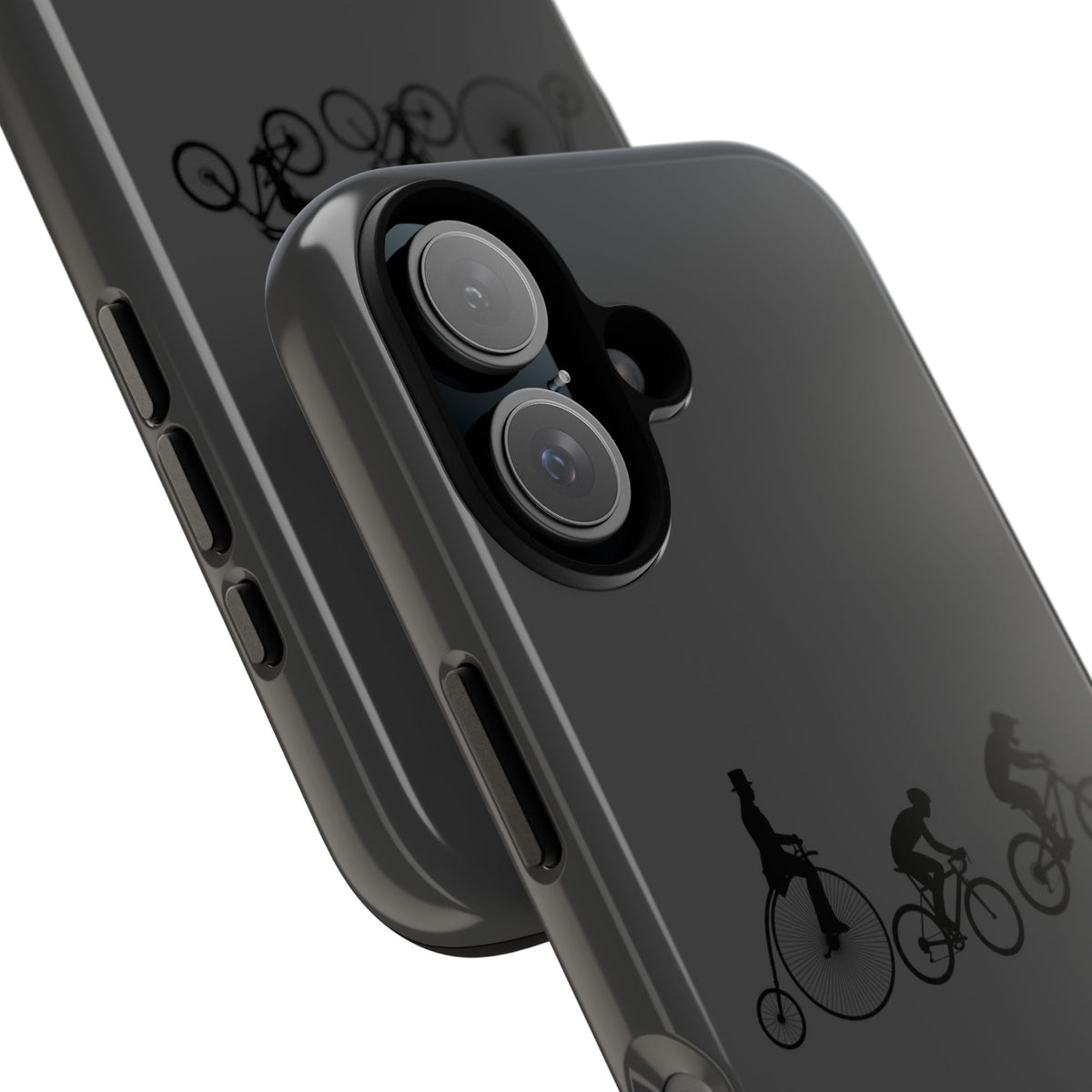Cycling Evolution Phone Case — Retro Penny-Farthing to Mountain Bike Tough Case